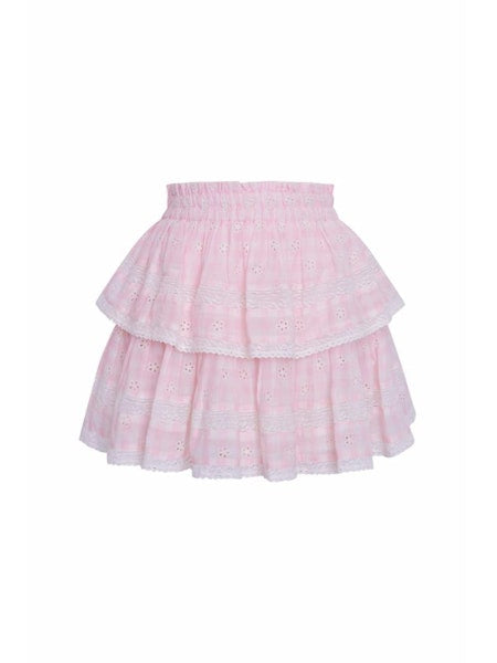 Ruffle Mini Skirt - Angel PInk