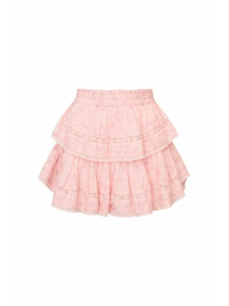 Ruffle Mini Luna Rosa Fleur Skirt - Apple Blossom
