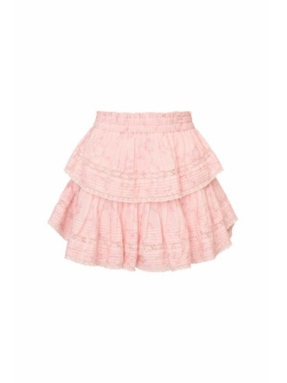 Ruffle Mini Luna Rosa Fleur Skirt - Apple Blossom