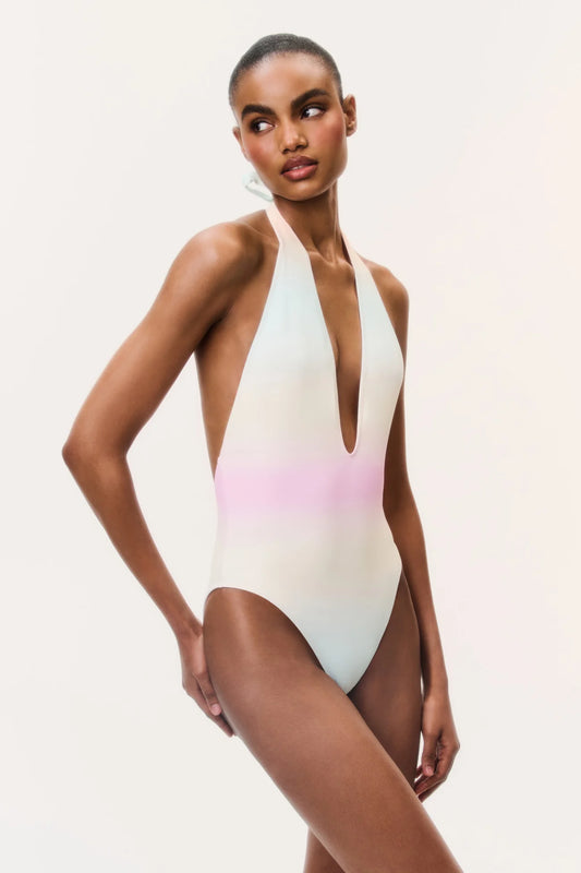 Meegan Ombre One-Piece Swimsuit - Pacific Glow