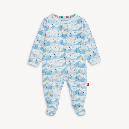 Blue Apres Chic Modal Magnetic Footie