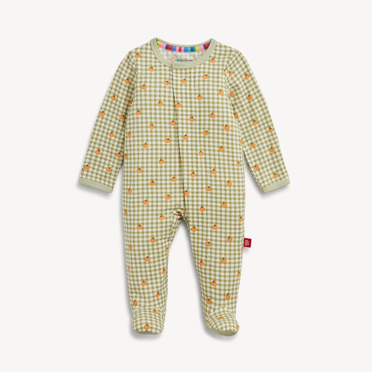 Pumpkin Plaid Modal Magnetic Footie