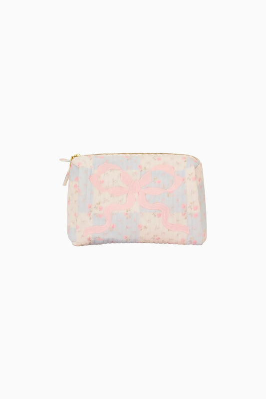 Mini Octavia Floral Patchwork Pouch - Ivory Chapparal