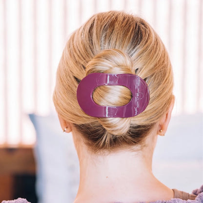 Mulberry Large Flat Round Hair Clip