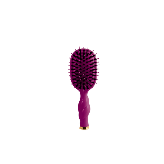 Mini Boar Bristle Hair Brush - Mulberry