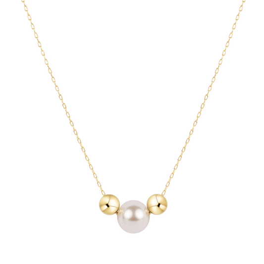 16" necklace gold - purpose pearl