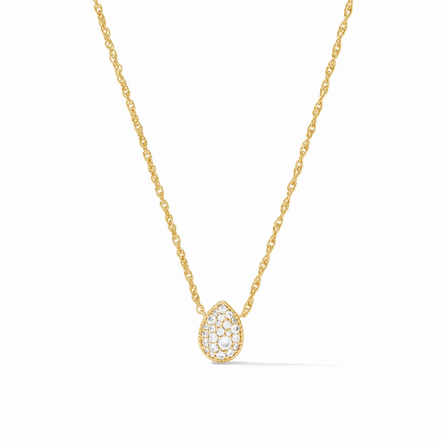 Luna Teardrop Delicate Necklace - Cubic Zirconia