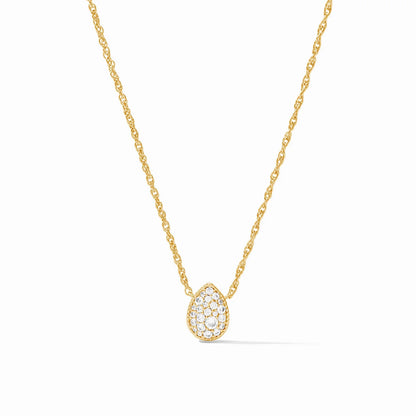 Luna Teardrop Delicate Necklace - Cubic Zirconia