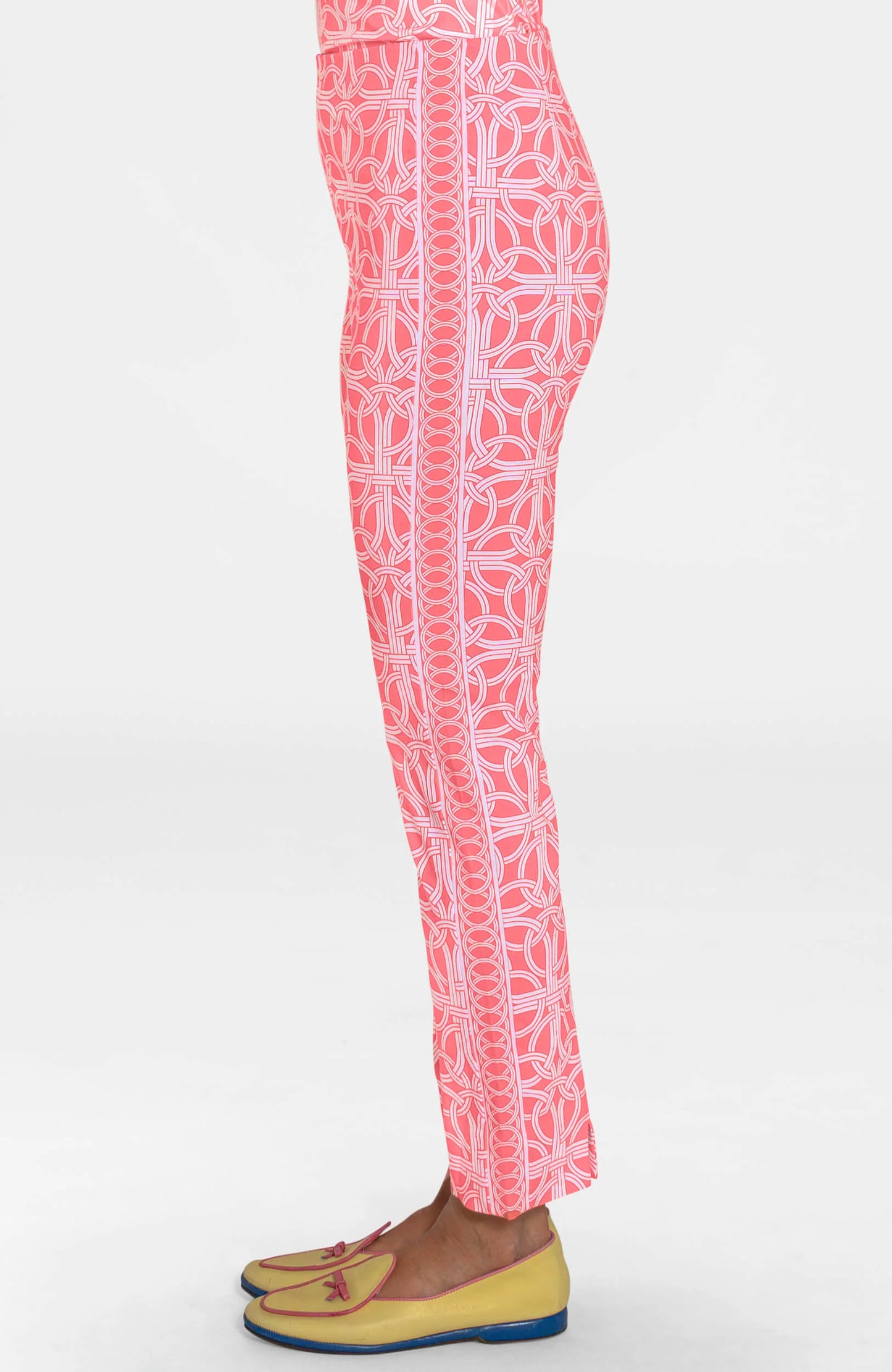 Gripeless Pull On Pants - Ring Toss in Melon