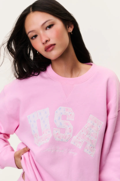 Palo USA Fleece Pullover - Sunbeam Pink