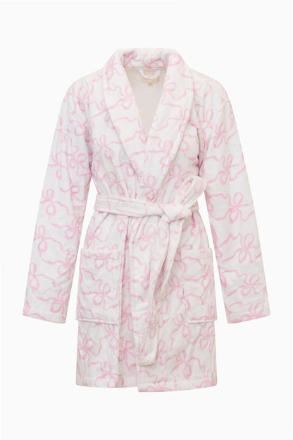 Indie Cotton Bath Robe - Pink Bonnet