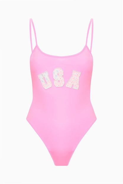 Portelle USA One-Piece Swimsuit - Sunbeam Pink