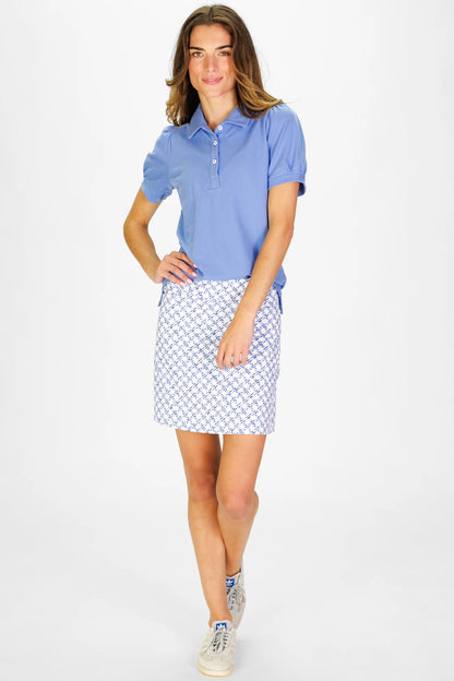 Hattie Skort in Cornflower Trellis