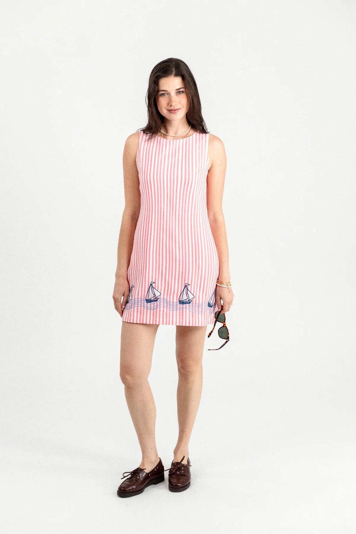 Pink Stripe Regatta Shift Dress