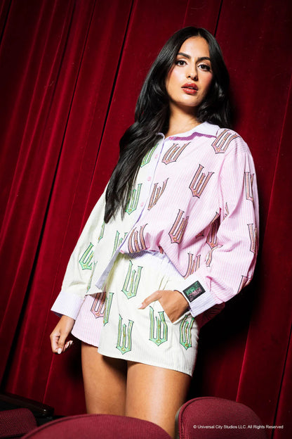 Licensed Green, Pink & Lavender Wicked Cotton Short