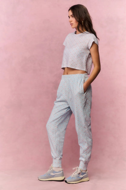 Sweetheart Lolana Cotton Sweatpants - Chapparal Blue