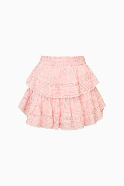 Ruffle Mini Luna Rosa Fleur Skirt - Apple Blossom