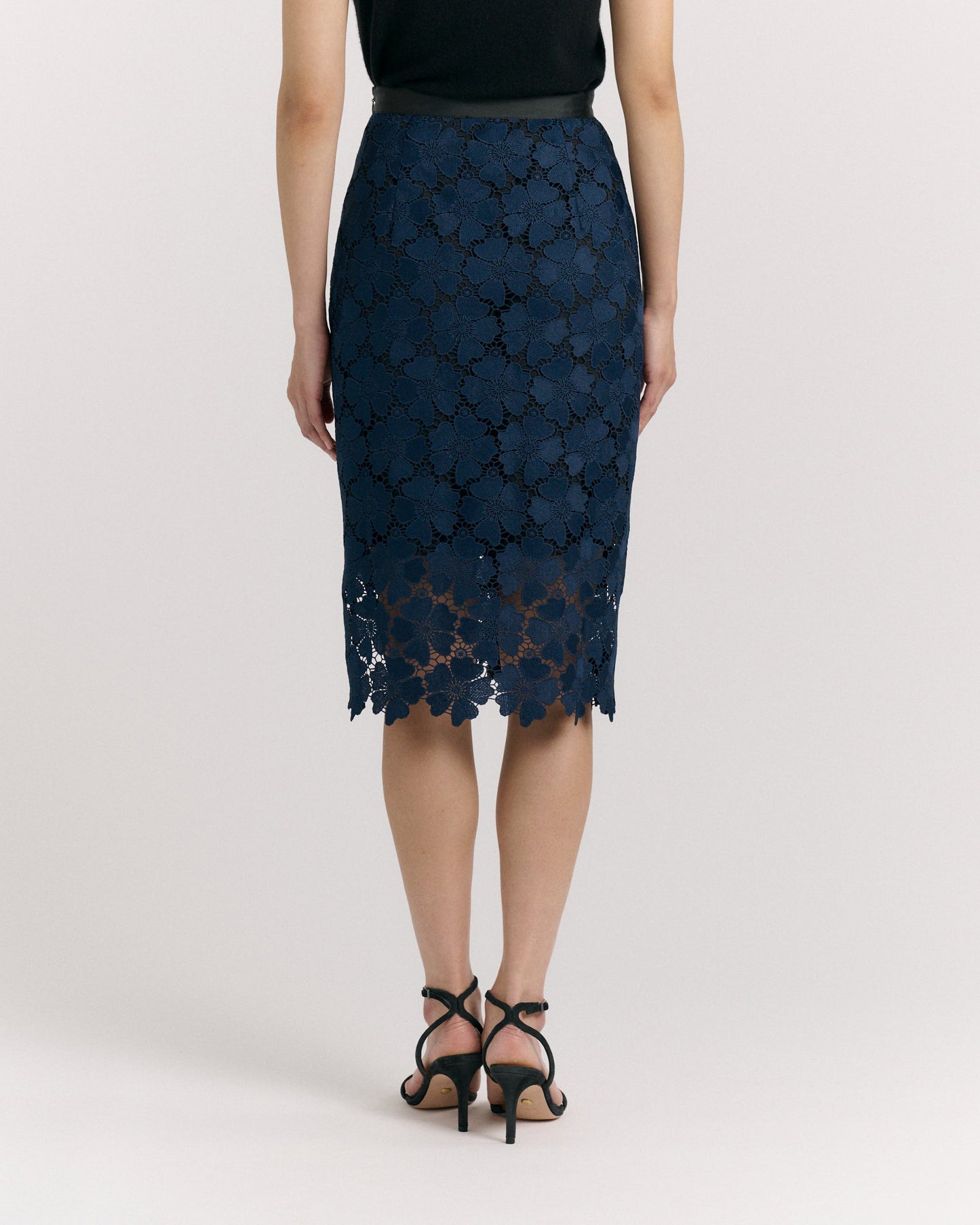 SP26 Mulberry Midi Skirt-Midnight Blue