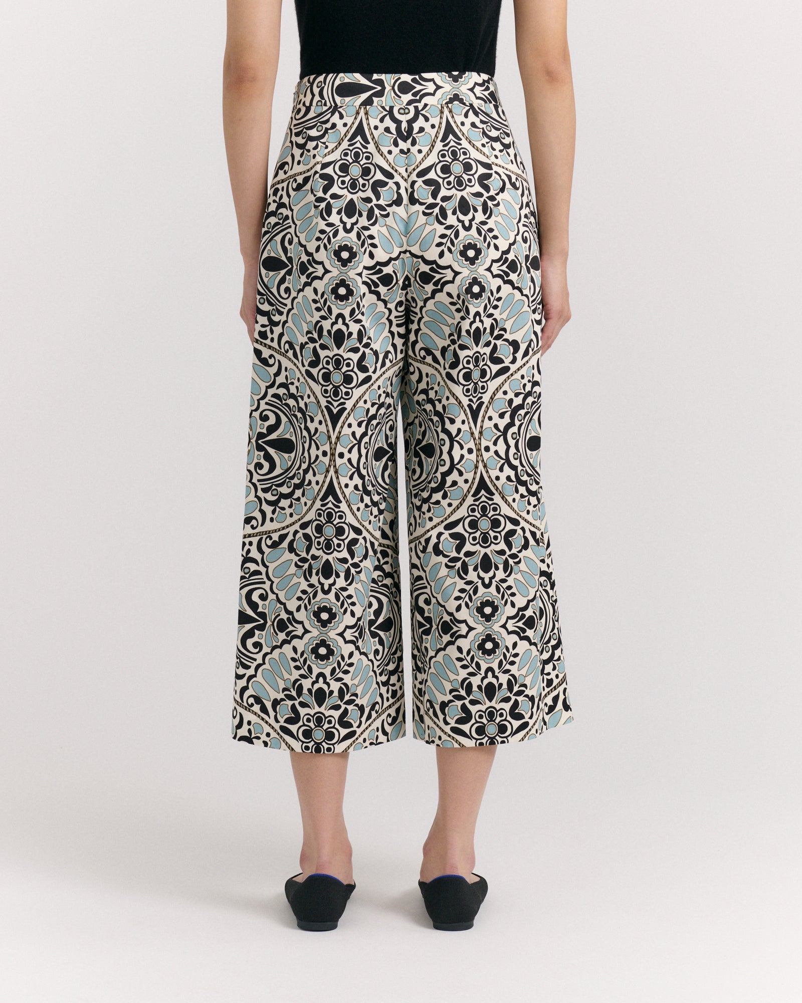 SP26 Salida Culotte Pants-Flor Medallion Tidal Pool