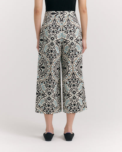 SP26 Salida Culotte Pants-Flor Medallion Tidal Pool