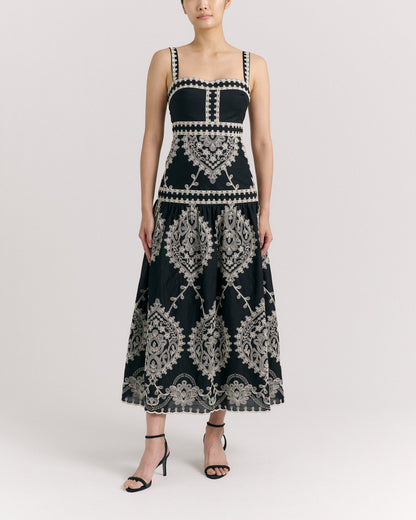 SP26 Adair Midi Dress-Noir