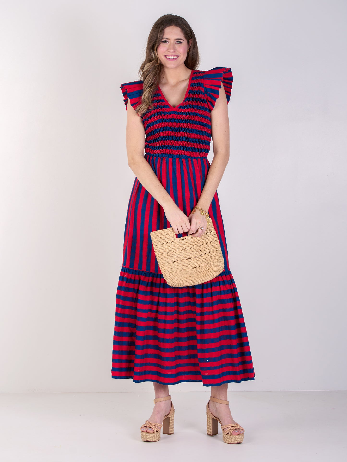 Grace Maxi Dress - Americano Stripe