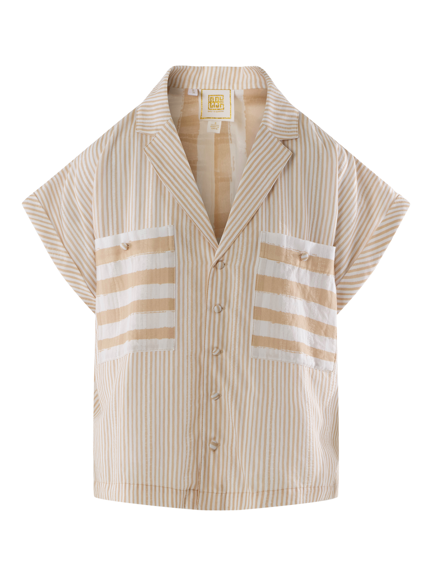Luna Top - Sand Stripe