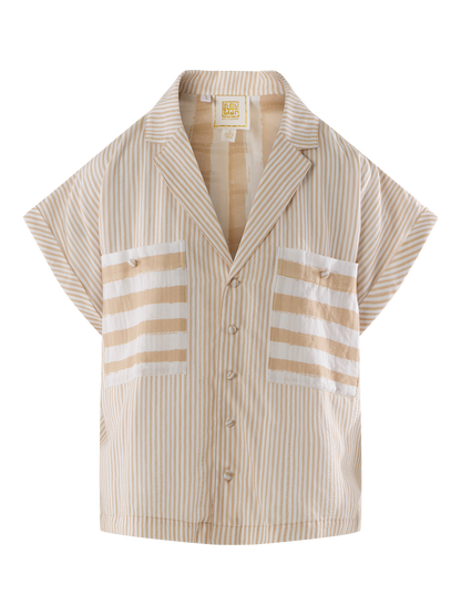 Luna Top - Sand Stripe