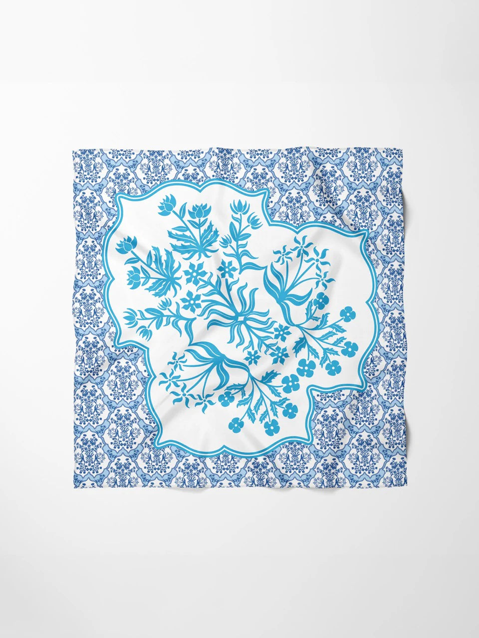 Hand-Stitched Silk Scarf - Royal Tapestry