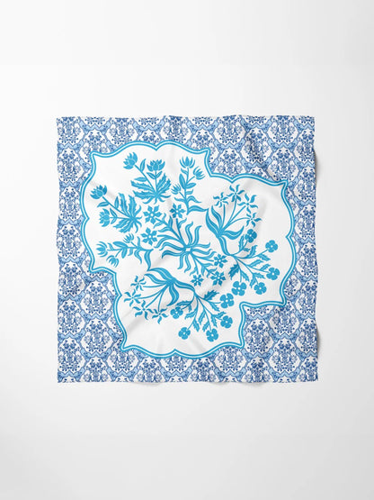 Hand-Stitched Silk Scarf - Royal Tapestry