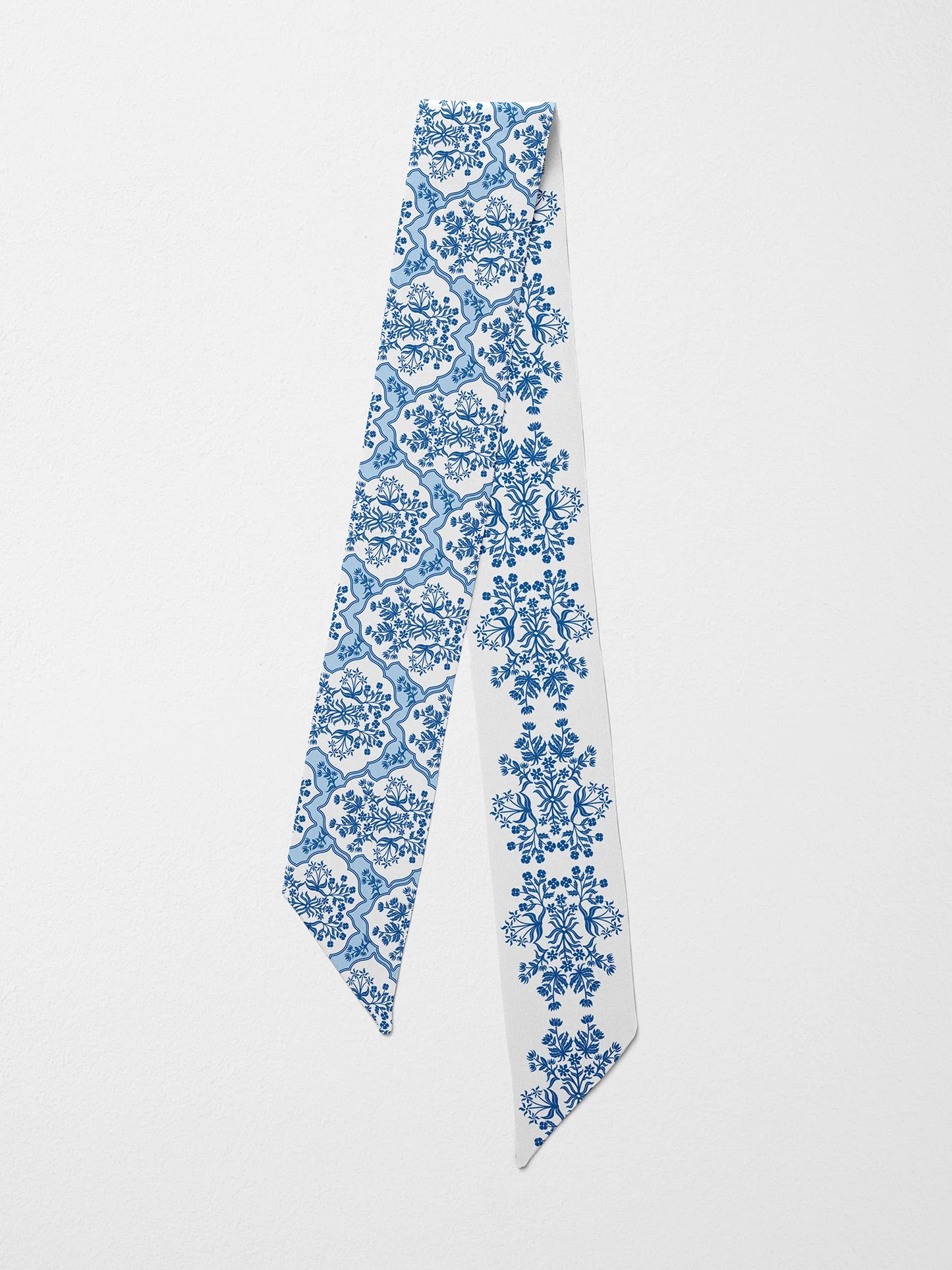 Hand-Stitched Silk Scarfette - Royal Tapestry