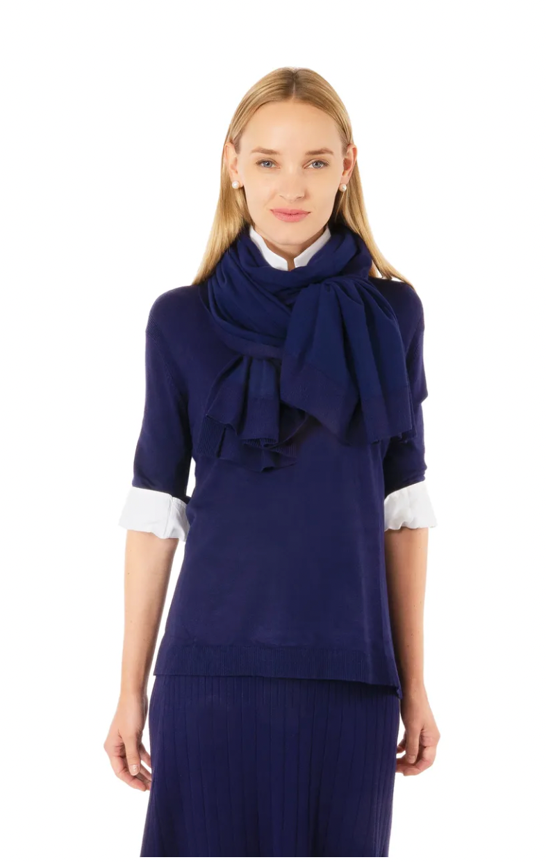 Sneek A Peek Knit Sweater - Navy