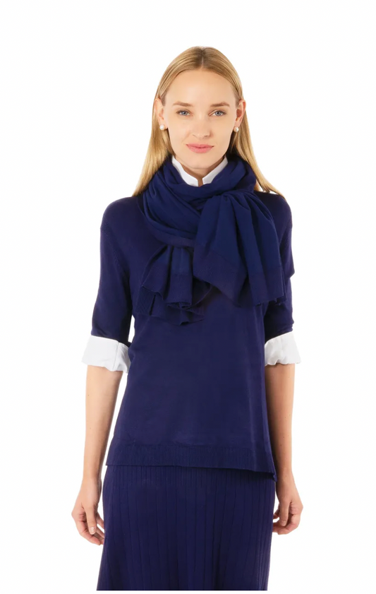 Sneek A Peek Knit Sweater - Navy