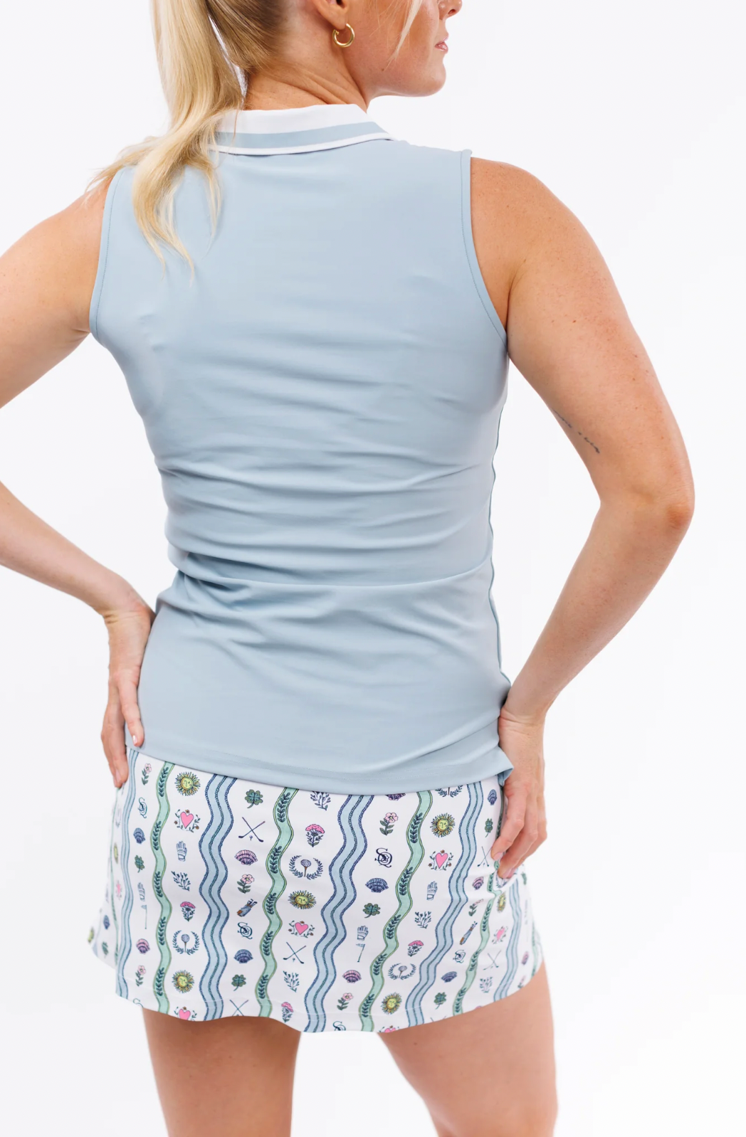 The Alice Polo - Dusty Blue