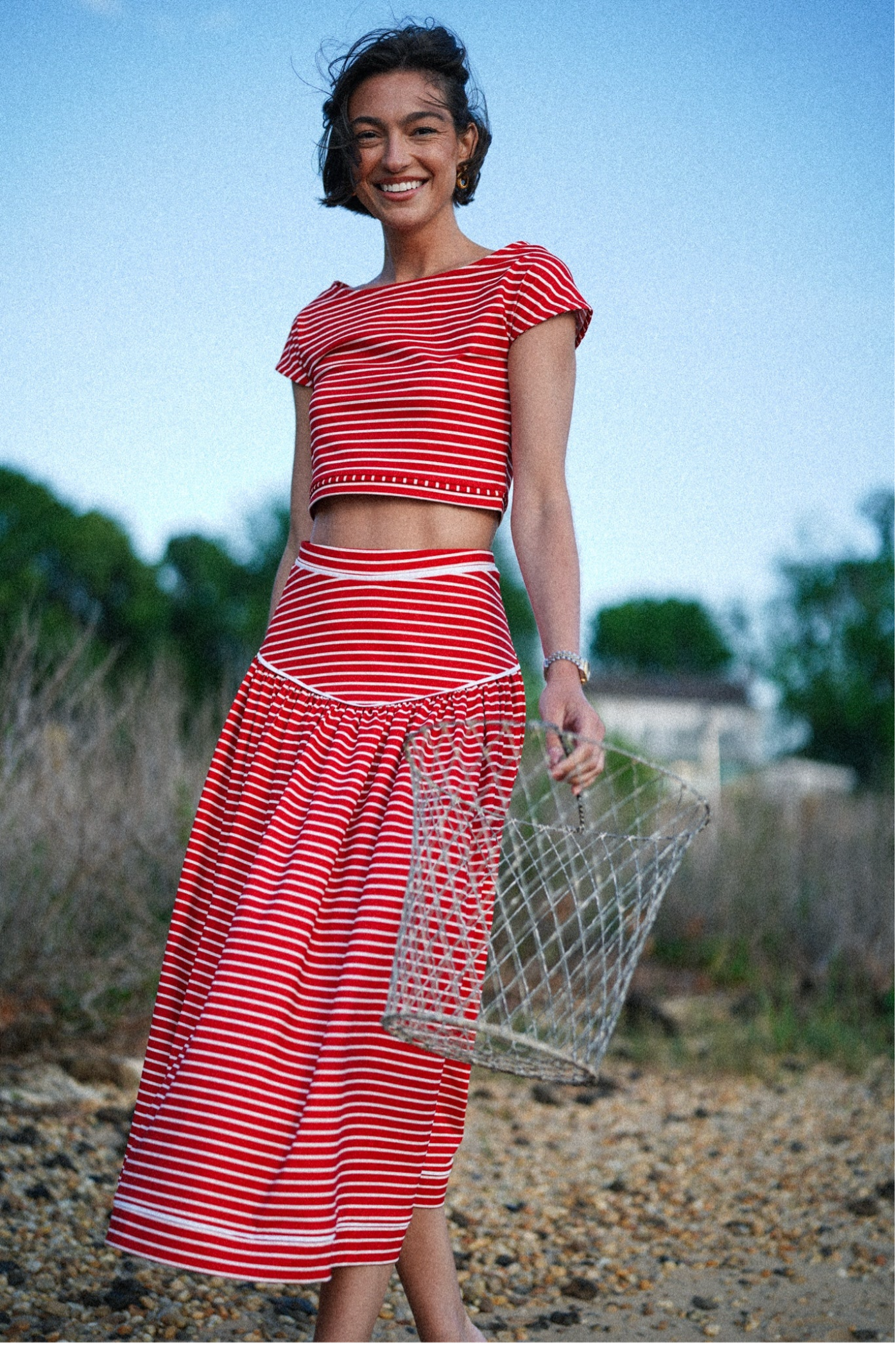 Mina Top - Strawberry Stripe