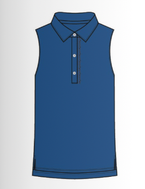 Alice Ruffle Polo - Porcelain