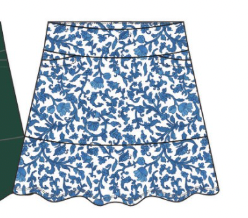Molly Skort - Porcelain Floral