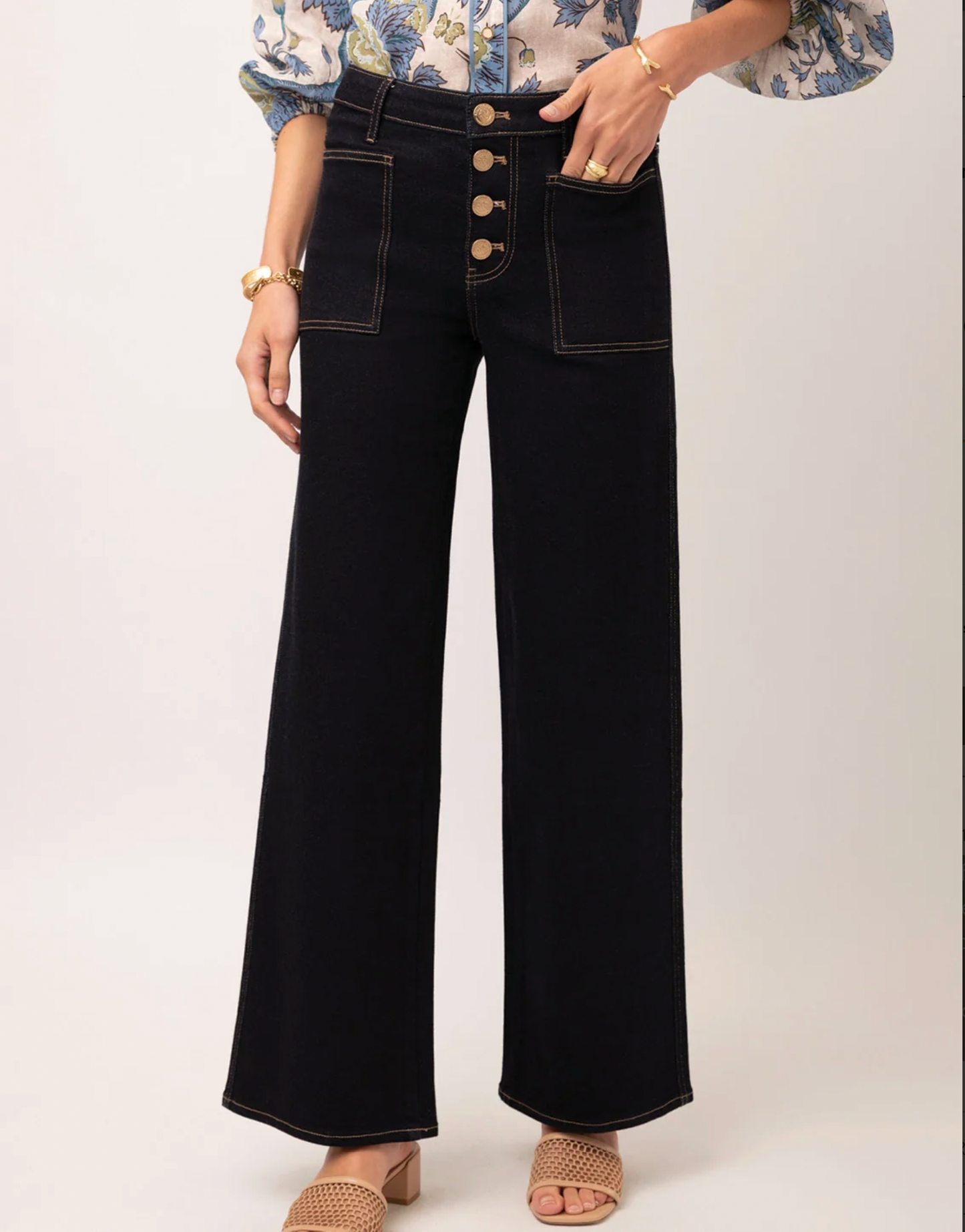 Blanche 31 inch Jean Dark Bayou Rinse Wash