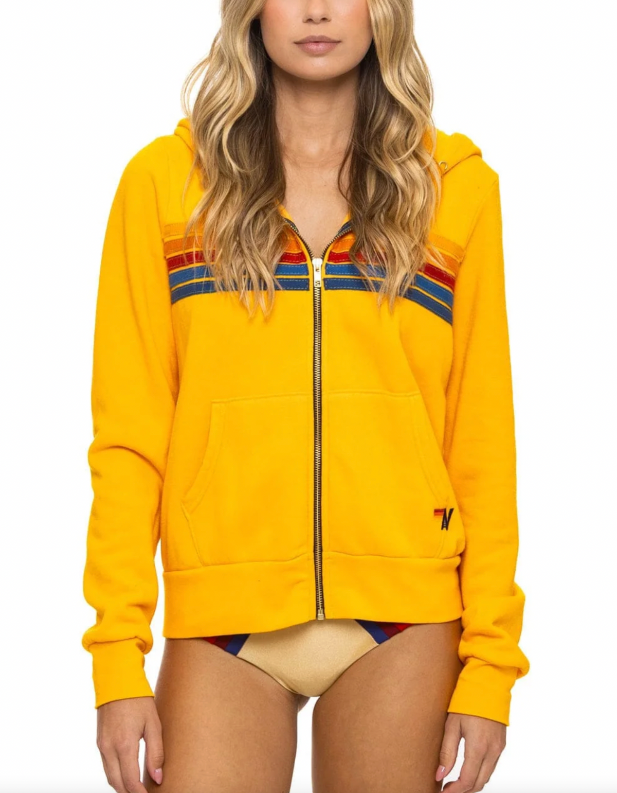 5 Stripe Hoodie - Gold