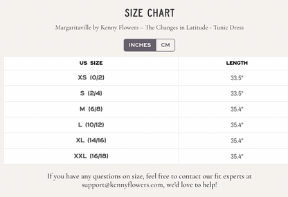 Margaritaville by Kenny Flowers – The Changes in Latitude Tunic Dress