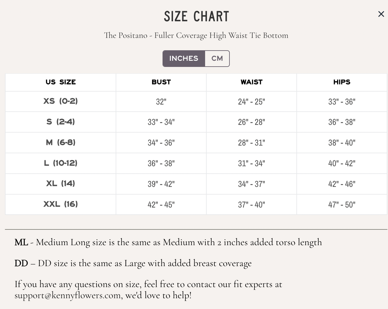 The Positano Fuller Coverage High Waist Tie Bottom