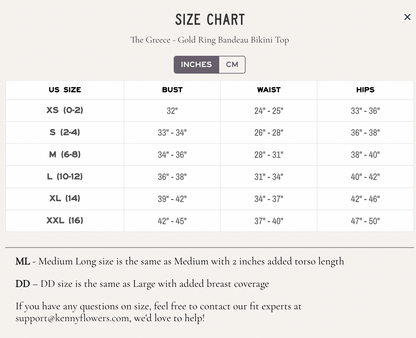 The Greece Gold Ring Bandeau Bikini Top