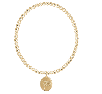 Classic Gold 3mm Bracelet - Inspire America Gold Disc