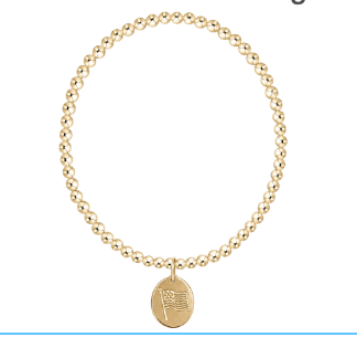 Extends Classic Gold 3mm Bracelet - Inspire America Gold Disc