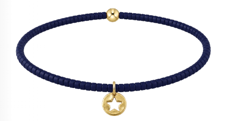 Extends Hope Classic Bracelet - Navy - Star Small Gold Disc