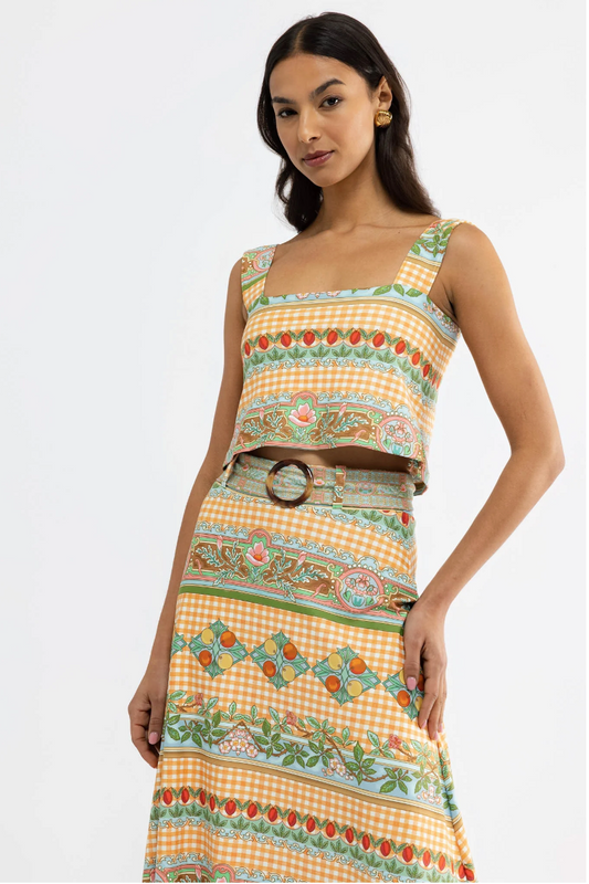 Shelly Top - Garden Gingham