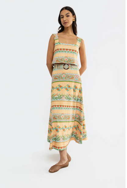 Shelly Top - Garden Gingham