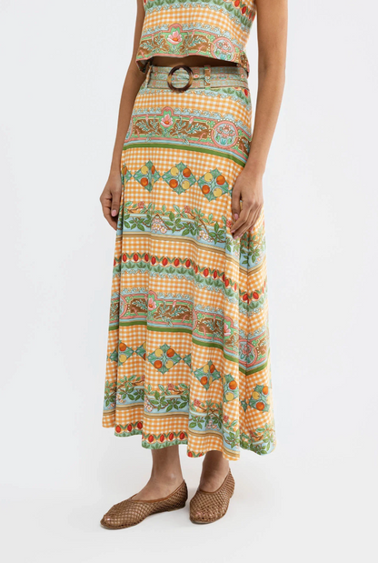 Bennett Skirt - Garden Gingham