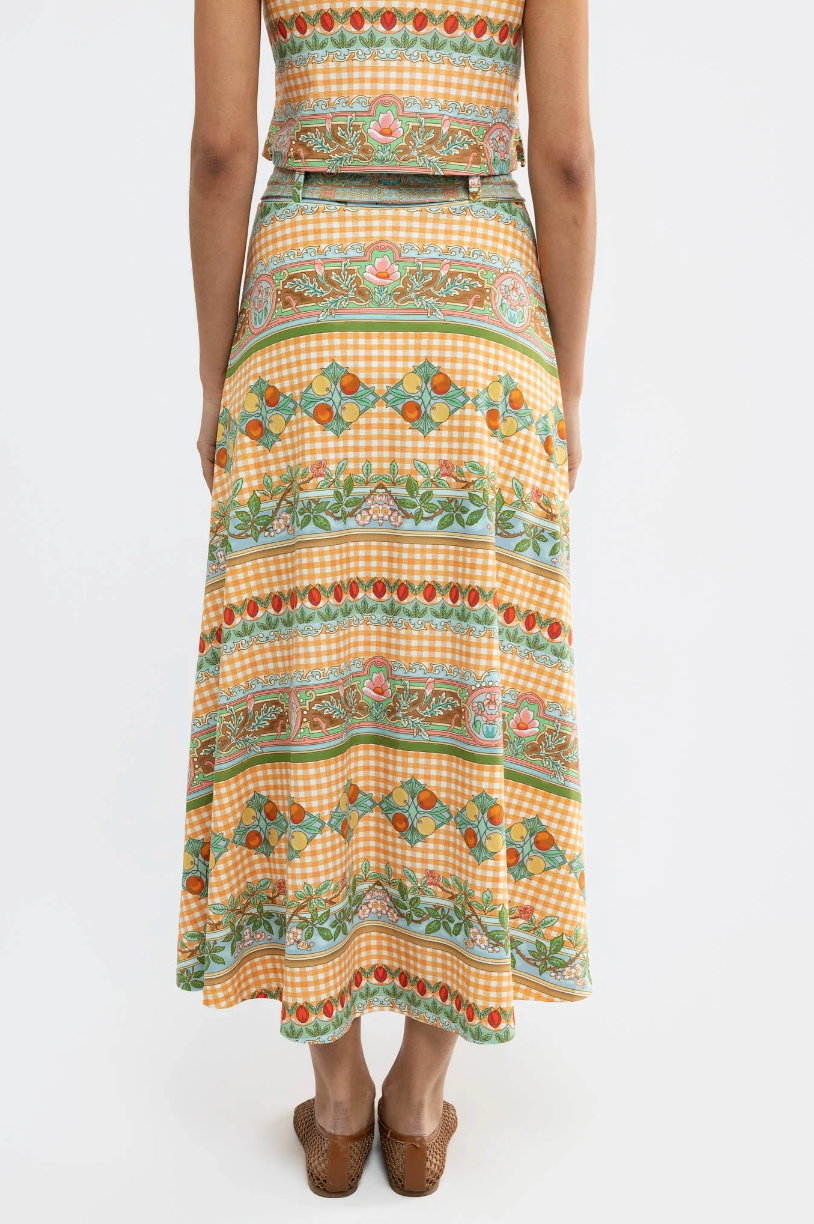 Bennett Skirt - Garden Gingham