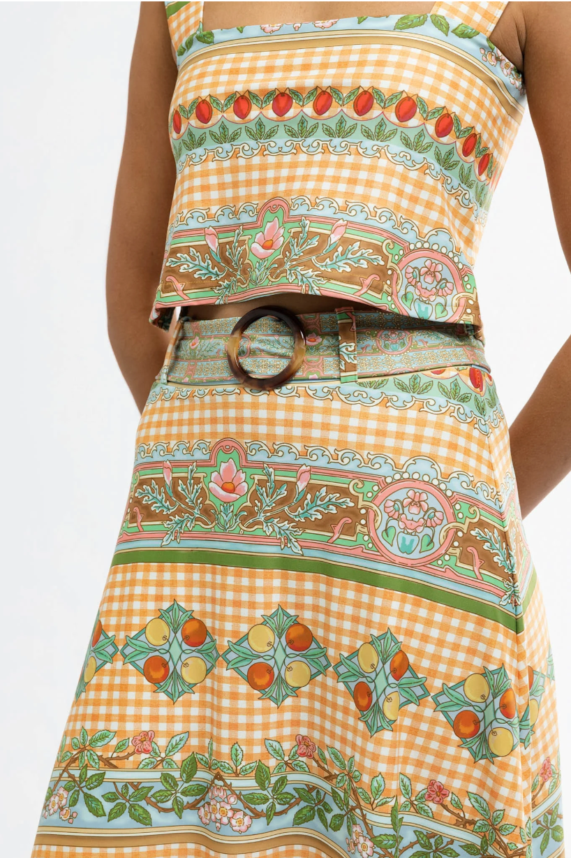 Bennett Skirt - Garden Gingham